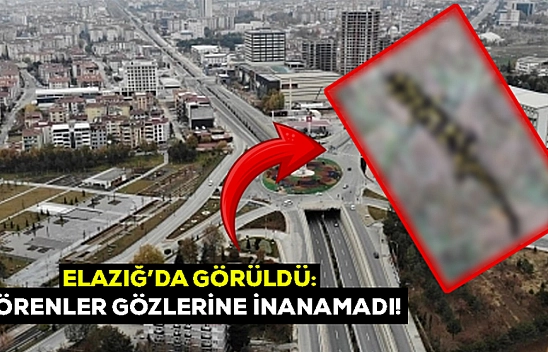Elazığ'da böyle görüntülendi! Hemen gözden kayboldu