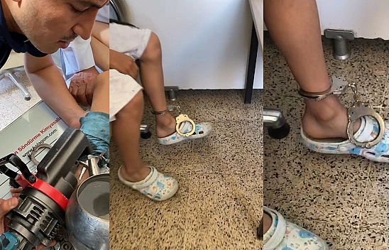Elazığ'da Bulduğu Kelepçe İle Oyun Ayağını Kaybettiriyordu