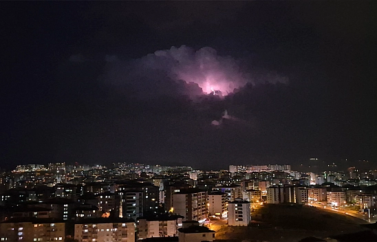 Elazığ'da bulutların içinde görsel şölen