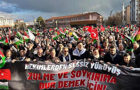 Elazığ'da Büyük Gazze Yürüyüşü Gerçekleştirildi