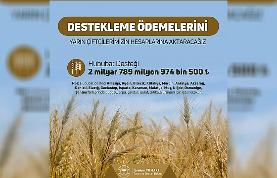 Elazığ'da çiftçilere destek