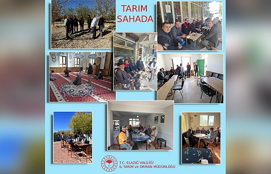 Elazığ'da Cuma buluşmaları sahada devam ediyor: Üreticiyle bilim el ele