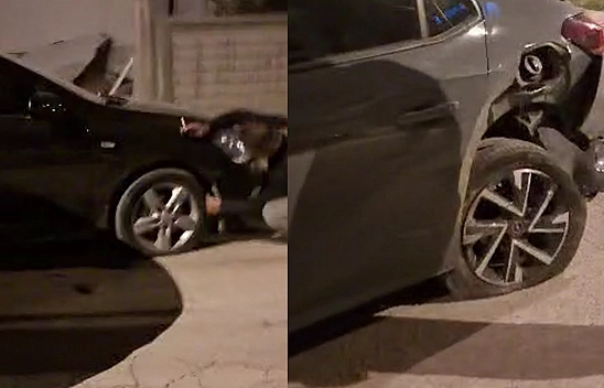 Elazığ'da dehşet anlar: Park halindeki 4 araca çarptı