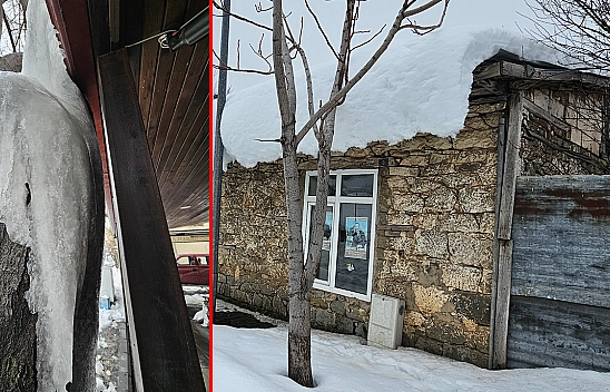 Elazığ'da dondurucu soğuk: Tarihi Harput'ta buz sarkıtları oluştu