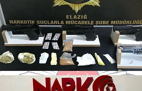 Elazığ'da düzenlenen uyuşturucu operasyonunda 10 kişi tutuklandı