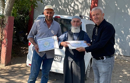 Elazığ'da EKÜY sertifikaları temiz çıkan üreticilere verildi