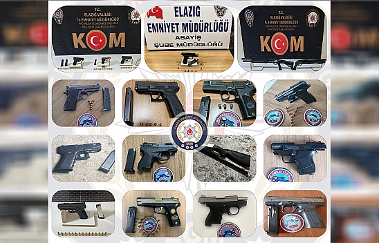 Elazığ'da emniyet ekiplerinin operasyonunda 5 kişi tutuklandı