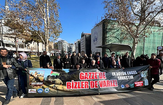 Elazığ'da Engelli Bireyler Filistin İçin Yürüdü