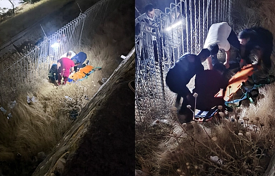 Elazığ'da facia: İstinat duvarından düştü