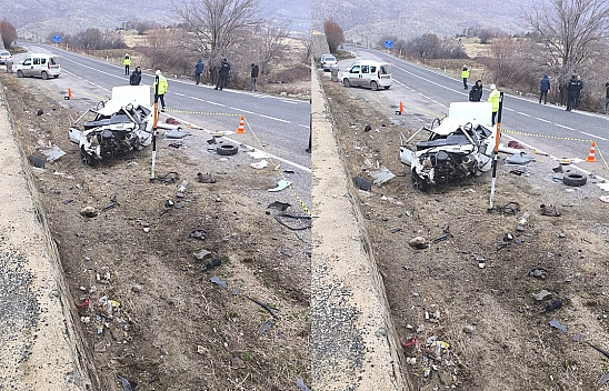 Elazığ'da feci kaza: 1 ölü