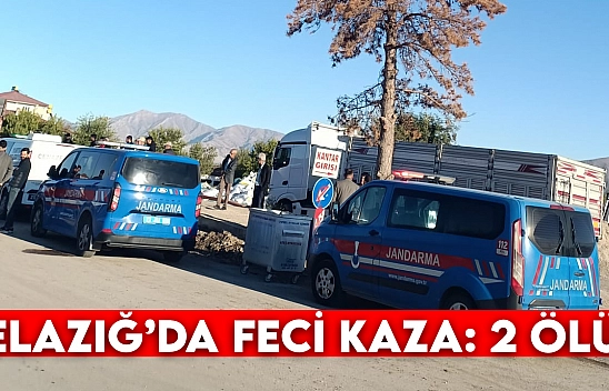 Elazığ'da feci kaza: 2 ölü