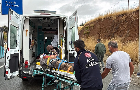 Elazığ'da feci kaza! Kamyon adama çarpıp kaçtı