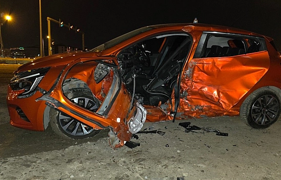 Elazığ'da gece saatlerinde korkutan trafik kazası