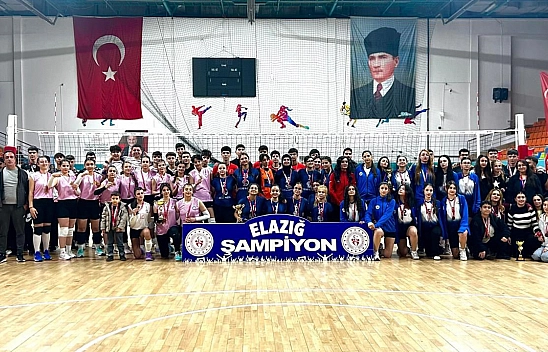 Elazığ'da Gençler A Voleybol İl Birinciliği sona erdi