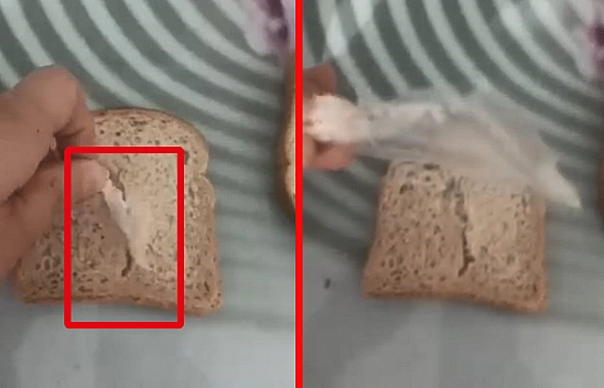 Elazığ'da gıda skandalı: Ekmeğin içindeki poşet şaşırttı