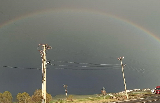 Elazığ'da görenleri mest eden görüntü