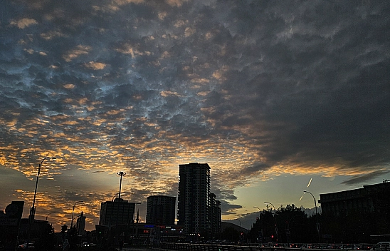 Elazığ'da gün batımı görsel şölen sundu