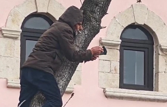 Elazığ'da günün kahramanı rahat tavırlarıyla dikkat çekti!