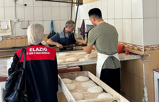 Elazığ'da güvenli gıda için fırınlar denetlendi