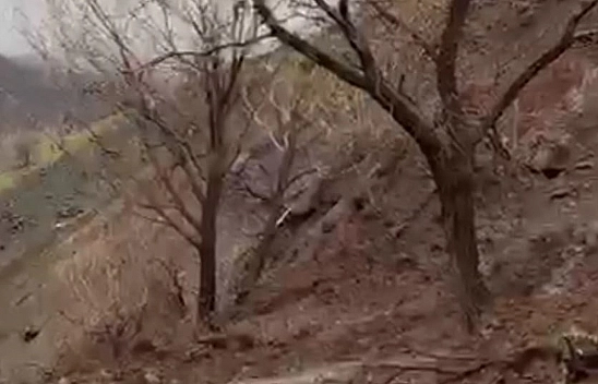 Elazığ'da heyelan meydana geldi