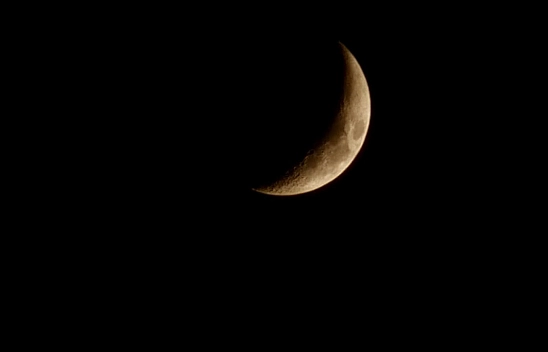 Elazığ'da hilal ay görsel şölen sundu