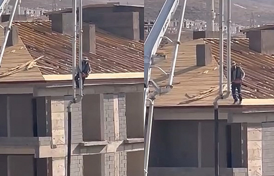 Elazığ'da ilginç anlar! Canını hiçe saydı