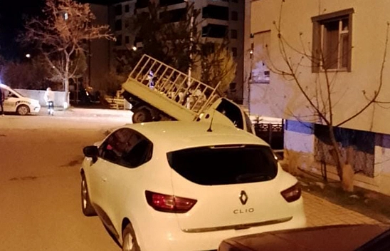 Elazığ'da ilginç kaza