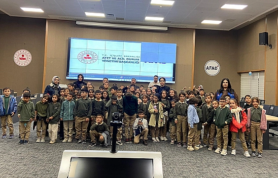 Elazığ'da ilkokul öğrencilerine afet farkındalık eğitimi