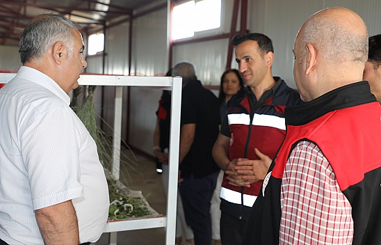 Elazığ'da İpek Böceği Üreticisine Ziyaret