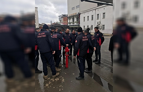 Elazığ'da itfaiye ekiplerinin sıkı denetimi