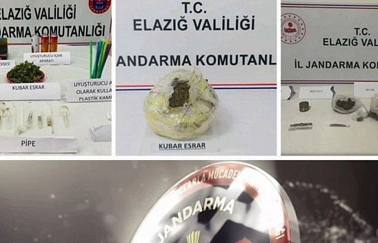 Elazığ'da Jandarma Ekipleri Uyuşturucuya Geçit Vermiyor