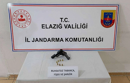 Elazığ'da jandarmadan uyuşturucu ve silah baskını: 2 tutuklama