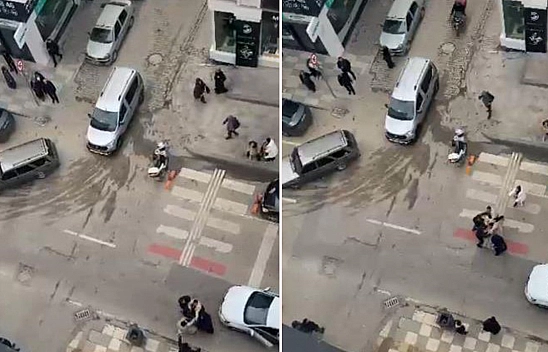 Elazığ'da kadınların kavgasını erkekler güçlükle ayırdı