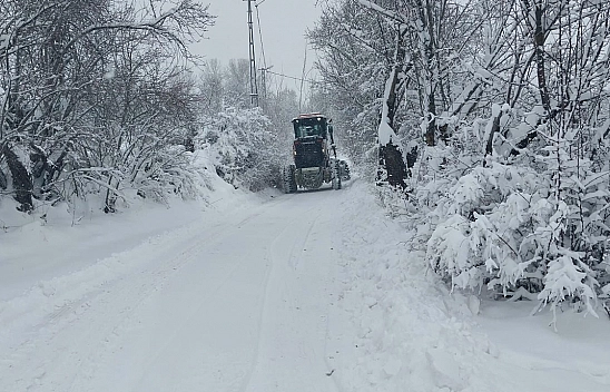 Elazığ'da kar yağışı nedeni ile ulaşılamayan köy sayısı 371'e çıktı