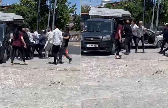 Elazığ'da kazadan sonra taraflar birbirine girdi