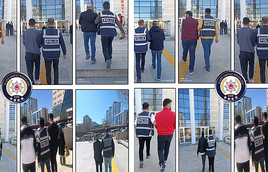 Elazığ'da kesinleşmiş hapis cezası bulunan 35 zanlı yakalandı