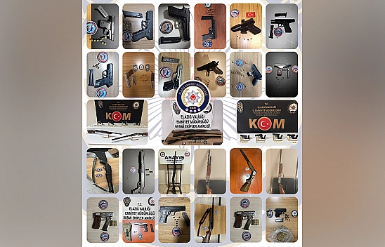 Elazığ'da kesinleşmiş hapis cezası bulunan 115 zanlı tutuklandı