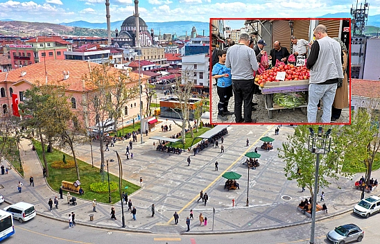 Elazığ'da kilonun 35 lira olduğunu gören poşet poşet aldı