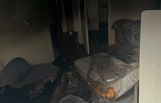 Elazığ'da kiracı evi ateşe verdi