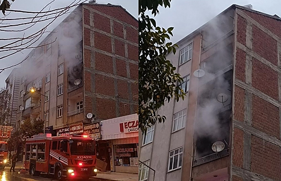 Elazığ'da korkutan ev yangını!