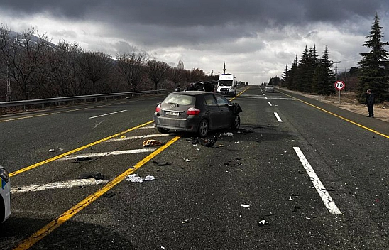 Elazığ'da korkutan kaza