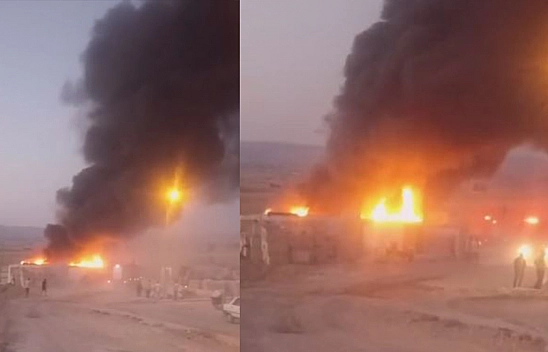 Elazığ'da Korkutan Konteyner Yangını