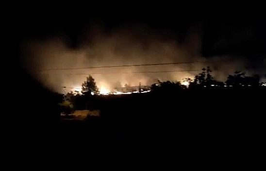 Elazığ'da Korkutan Yangın