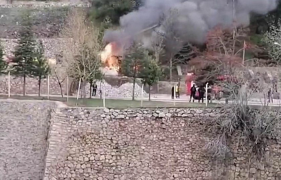 Elazığ'da korkutan yangın!