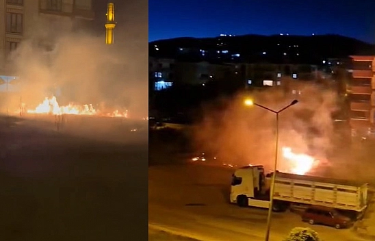 Elazığ'da korkutan yangın