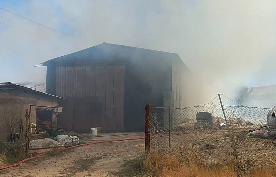 Elazığ'da korkutan yangın
