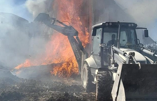 Elazığ'da korkutan yangın