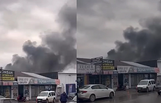 Elazığ'da korkutan yangın!