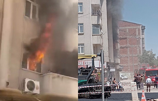 Elazığ'da korkutan yangın!