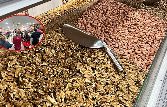 Elazığ'da kuruyemişçilerde yılbaşı yoğunluğu